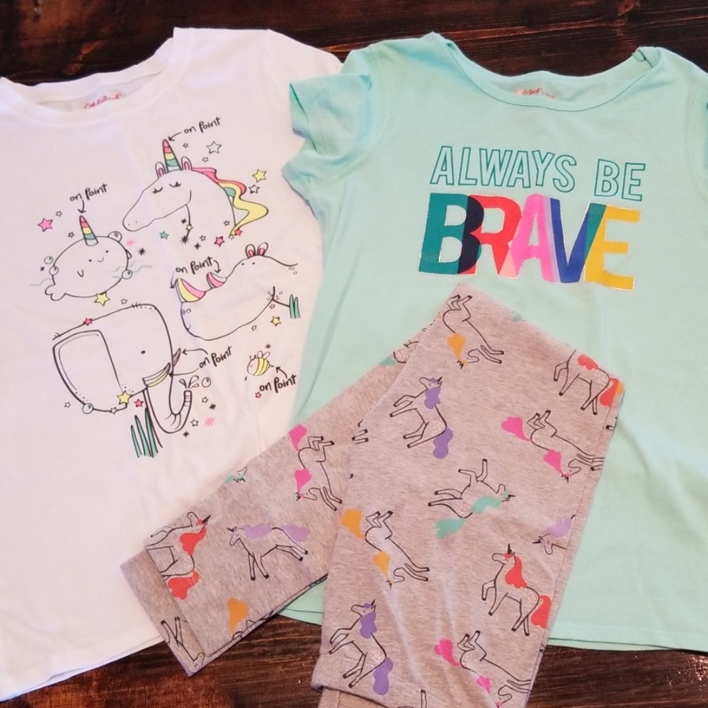 Cat & Jack legging and tees